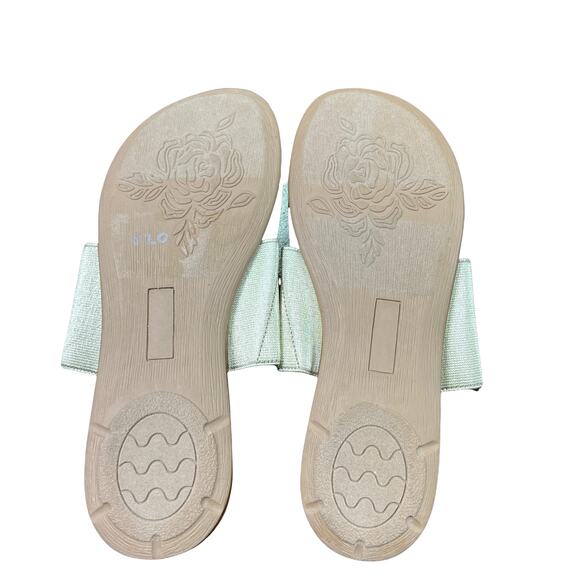 Tommy Bahama Metallic Gold Blanchey Thong Sandals 10M - Picture 8 of 9